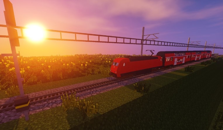 Trenes en minecraft